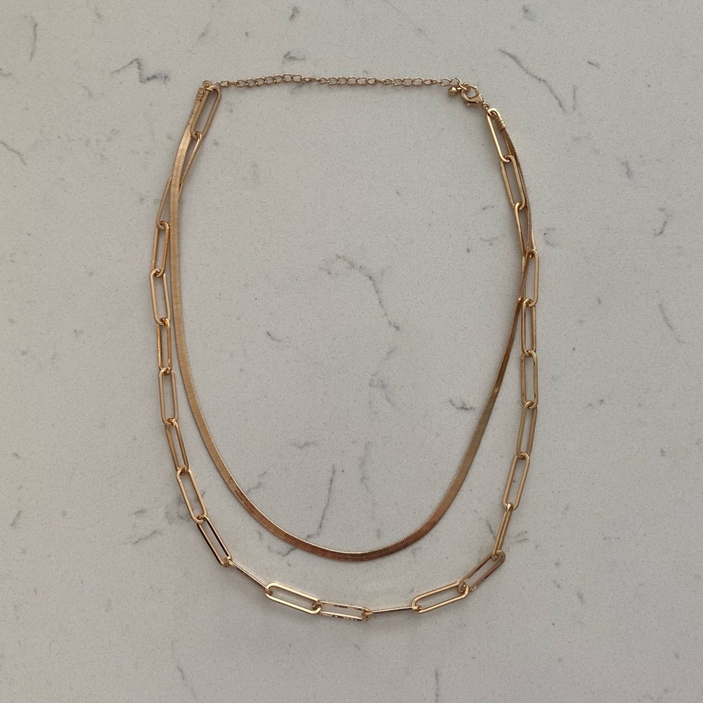 Chain Double Necklace